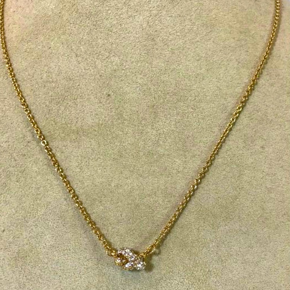 Kate Spade pave sailors knot necklace.